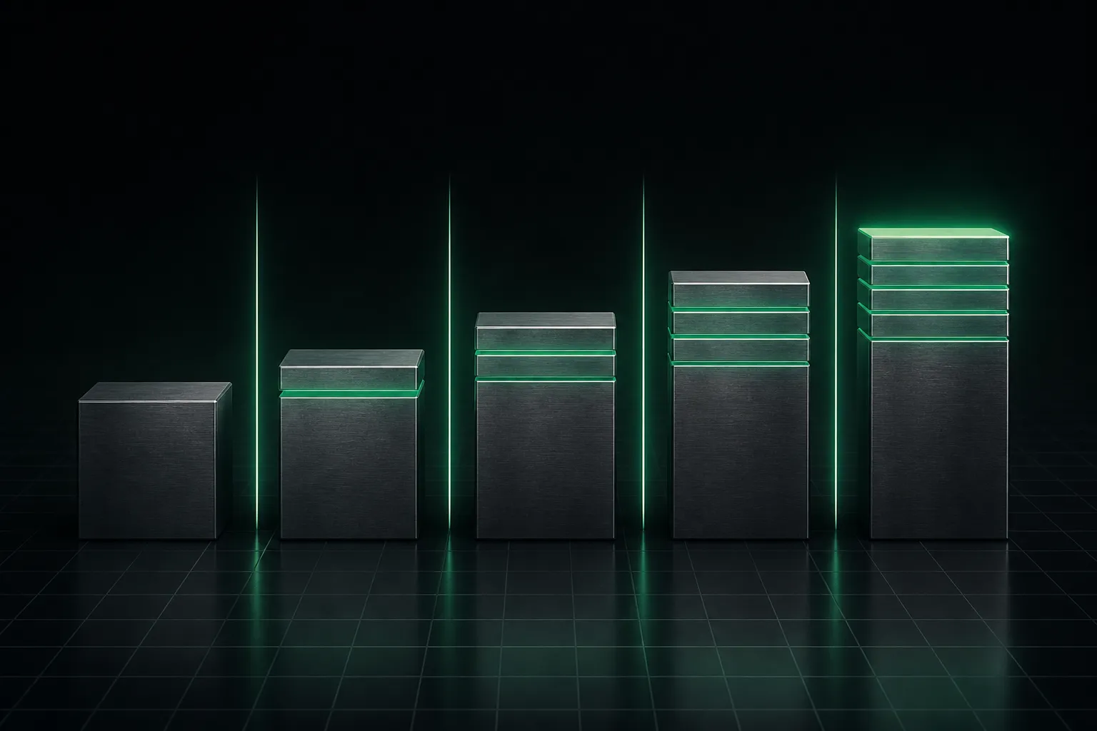Abstract vault form representing secured capital under mandate discipline